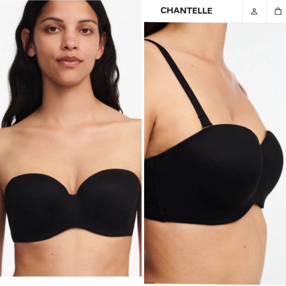 Chantelle Strapless bretelles amovibles 32B NWT